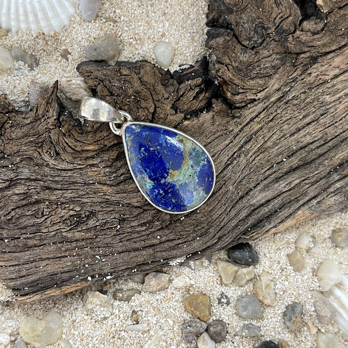 Azurite Malachite Sterling Silver Pendant