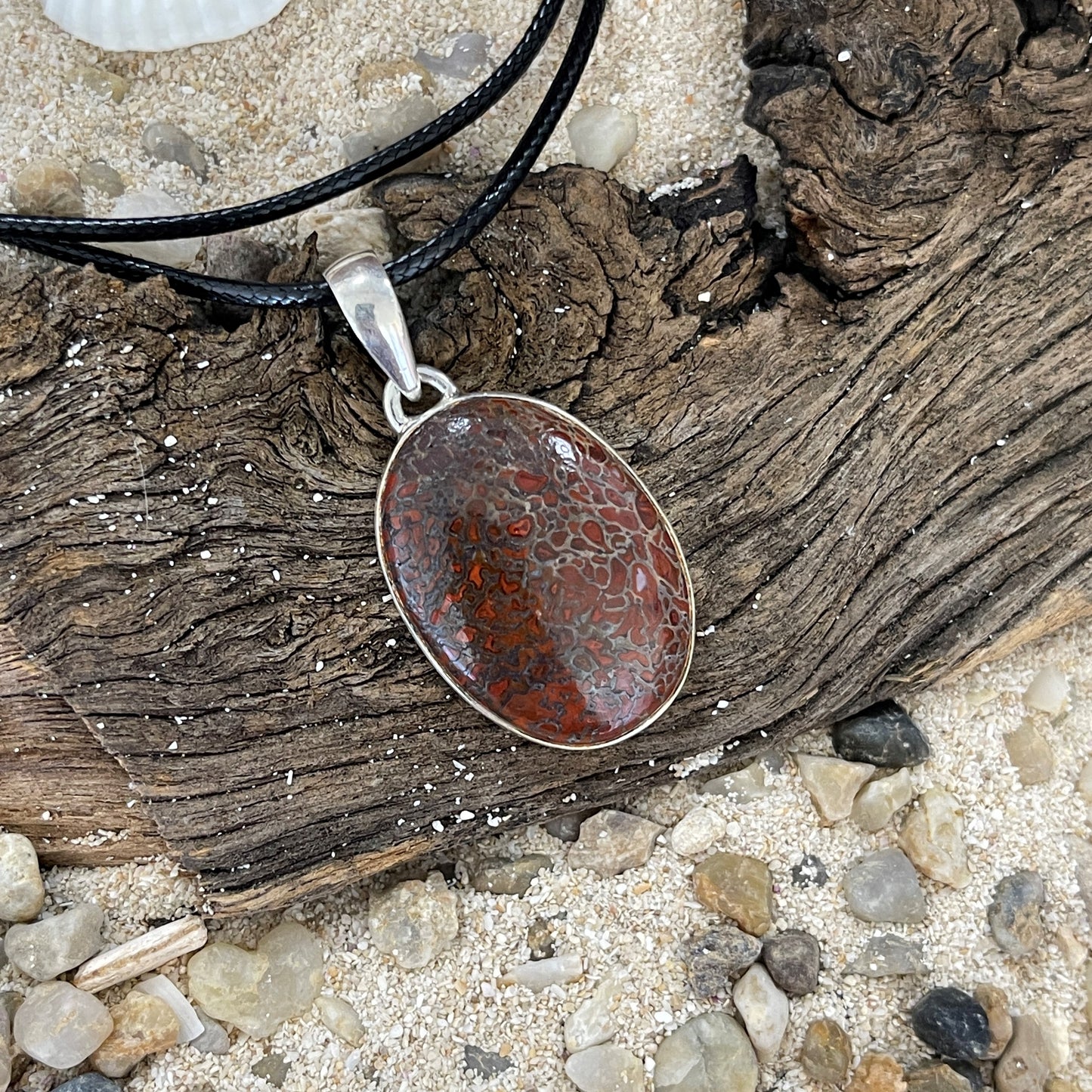 Jasper Sterling Silver Pendant