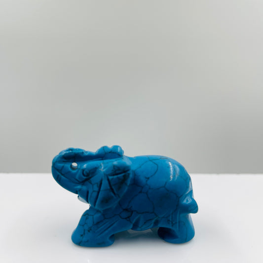 Blue Howlite Elephant