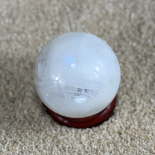 Rainbow Moonstone Sphere AAA High Grade